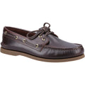 Amaretto - Front - Sperry Mens Authentic Original Leather 2 Eyelet Boat Shoes