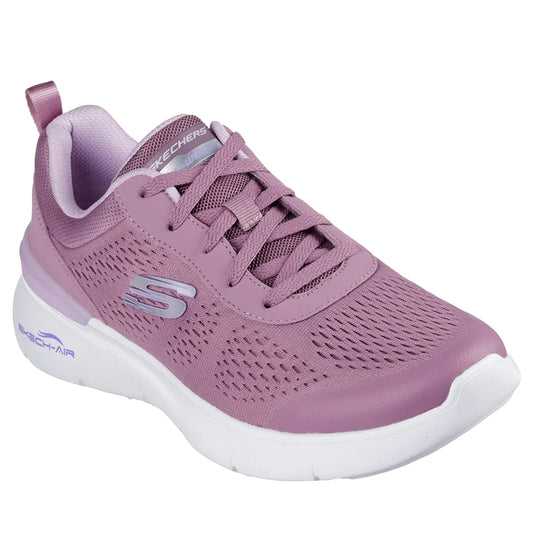 Mauve - Front - Skechers Womens-Ladies Dynamight 2.0 New Heights Skech-Air Trainers