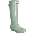 Seafoam - Front - Hunter Womens-Ladies Original Tall Gloss Wellington Boots