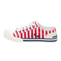 Red-White-Navy - Back - Rocket Dog Womens-Ladies Jazzin Spangle Trainers