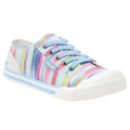 Rainbow - Front - Rocket Dog Womens-Ladies Jazzin Dens Trainers