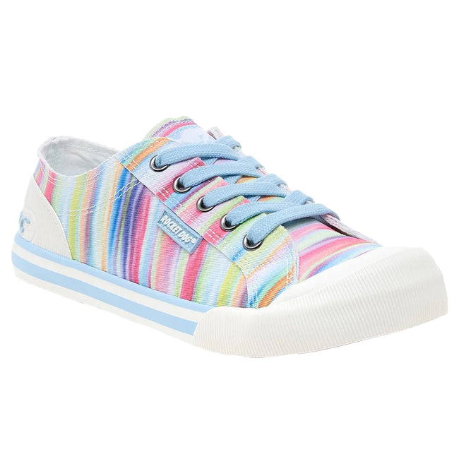 Rainbow - Front - Rocket Dog Womens-Ladies Jazzin Dens Trainers