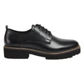 Black - Back - POD Womens-Ladies Kris Leather Shoes