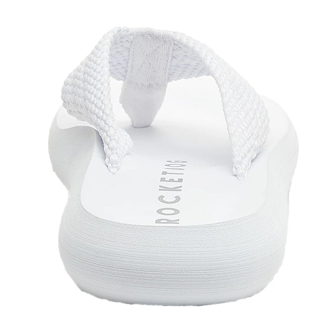 White - Back - Rocket Dog Womens-Ladies Sunset Webbing Flip Flops