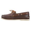 Brown - Side - Sperry Mens Authentic Gold Cup Leather Boat Shoes