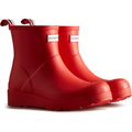Red - Front - Hunter Womens-Ladies Play Short Wellington Boots