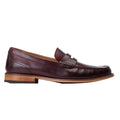 Bordo - Side - Base London Mens Garfield Leather Penny Loafers