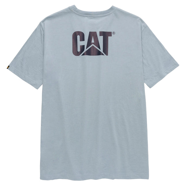 Blue Fog Heather - Back - Caterpillar Mens Trademark T-Shirt