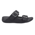 Black - Lifestyle - FitFlop Mens Gogh Moc Leather Sliders