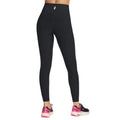 Black - Back - Skechers Womens-Ladies Go Flex Ribbed Leggings