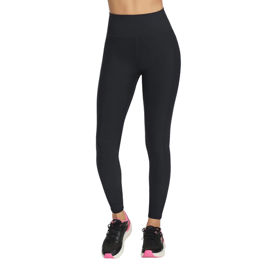 Black - Front - Skechers Womens-Ladies Go Flex Ribbed Leggings