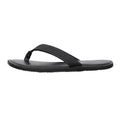 Anthracite - Back - Jack And Jones Mens Washton Leather Flip Flops