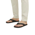 Anthracite - Lifestyle - Jack And Jones Mens Washton Leather Flip Flops