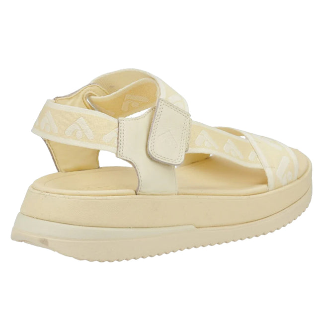 Mellow Yellow - Back - FitFlop Womens-Ladies Surff Leather Detailing Backstrap Sandals