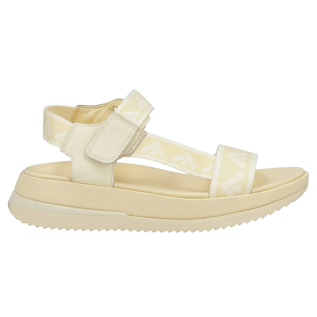 Mellow Yellow - Lifestyle - FitFlop Womens-Ladies Surff Leather Detailing Backstrap Sandals