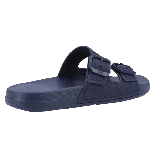 Midnight Navy - Back - FitFlop Womens-Ladies iQushion Sliders