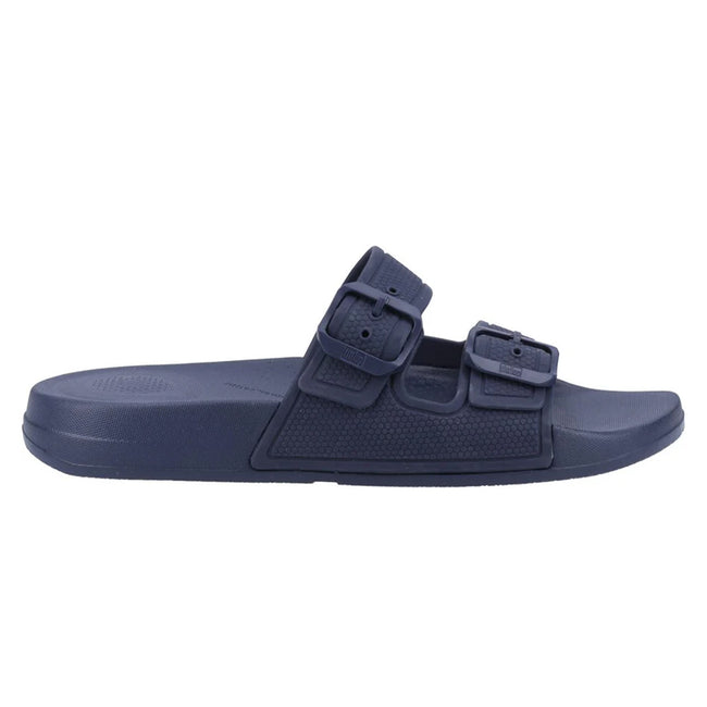 Midnight Navy - Side - FitFlop Womens-Ladies iQushion Sliders