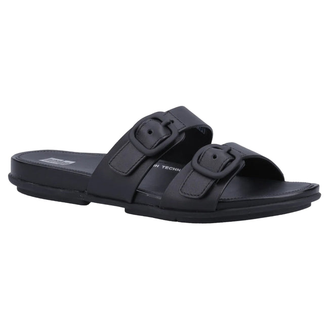 All Black - Front - FitFlop Womens-Ladies Gracie Sliders