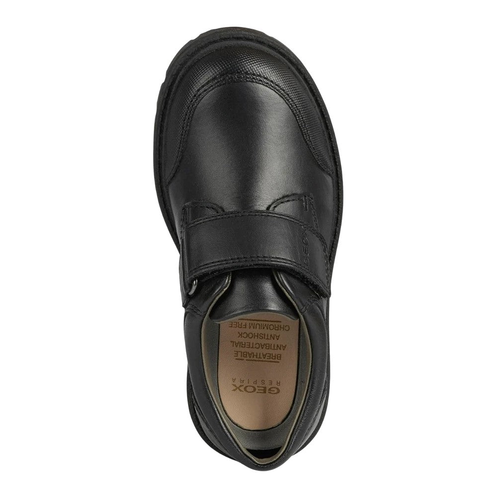 Black - Pack Shot - Geox Boys Shaylax Leather Shoes