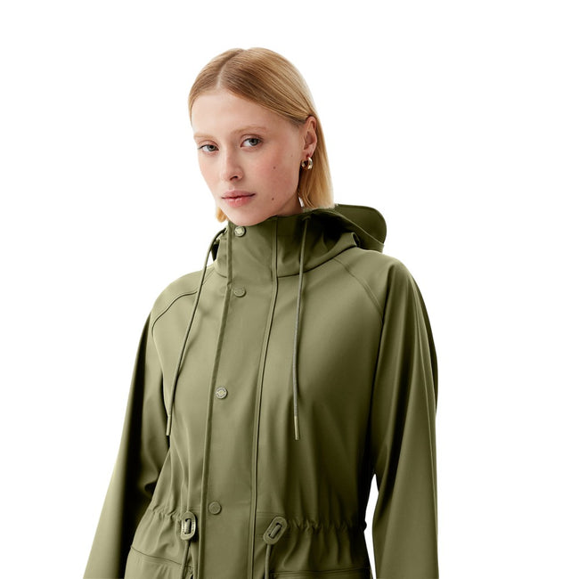 Deep Lichen Green - Side - Hunter Womens-Ladies Janna Parka