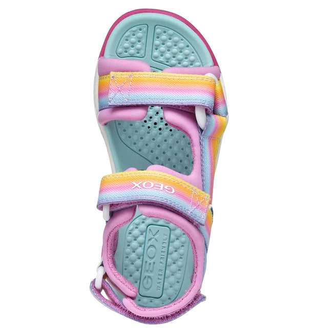 Dark Pink-Multicoloured - Lifestyle - Geox Girls J Borealis Sandals