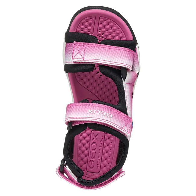 Fuchsia-Black - Lifestyle - Geox Girls J Borealis Sandals
