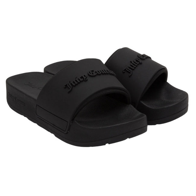 Black - Front - Juicy Couture Womens-Ladies Breanna Stacked Sliders
