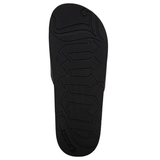 Black - Side - Juicy Couture Womens-Ladies Breanna Stacked Sliders