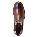 Burnt Brown - Pack Shot - Base London Mens Bloom Leather Chelsea Boots