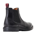 Black - Back - Base London Mens Bloom Leather Chelsea Boots