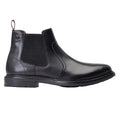 Black - Side - Base London Mens Bloom Leather Chelsea Boots