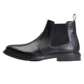 Black - Lifestyle - Base London Mens Bloom Leather Chelsea Boots