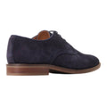 Navy - Back - Base London Mens Bronte Leather Derby Shoes