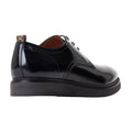 Black - Back - Base London Mens Roly Plain Leather Derby Shoes