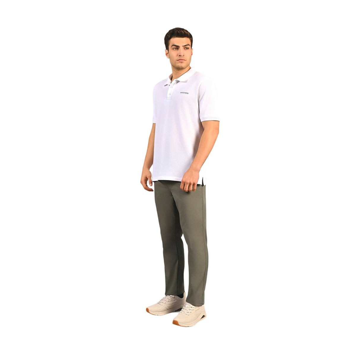 Olive-Grey - Lifestyle - Skechers Mens Downtown Classic Jogging Bottoms