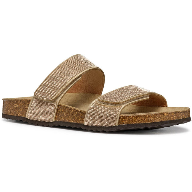 Rose Gold - Front - Geox Womens-Ladies D Brionia R Leather Sandals