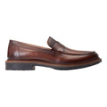 Burnt Brown - Lifestyle - Base London Mens Ivey Leather Loafers