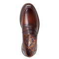 Burnt Brown - Pack Shot - Base London Mens Ivey Leather Loafers