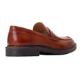 Burnt Tan - Back - Base London Mens Ivey Leather Loafers