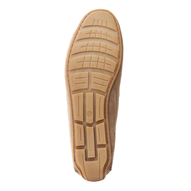 Sand - Side - Base London Mens Collins Driver Suede Loafers
