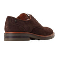 Burnt Brown - Back - Base London Mens Mawley Suede Derby Shoes