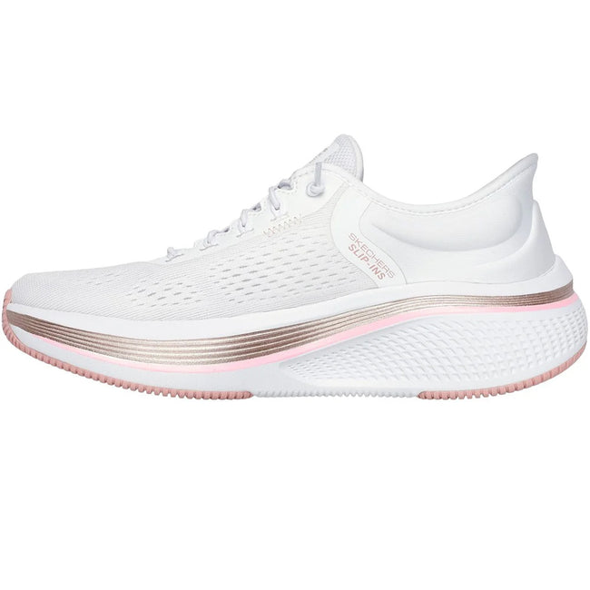 White-Pink - Lifestyle - Skechers Womens-Ladies Go Run Elevate 2.0 Banyan Trainers