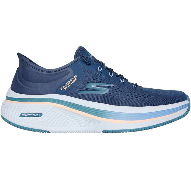 Navy-Teal - Side - Skechers Womens-Ladies Go Run Elevate 2.0 Banyan Trainers