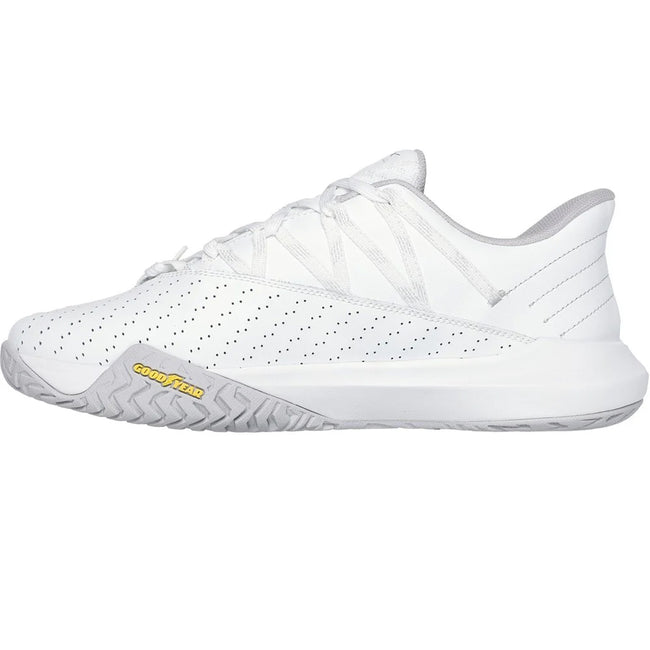 White - Lifestyle - Skechers Mens Viper Court Rally Leather Trainers