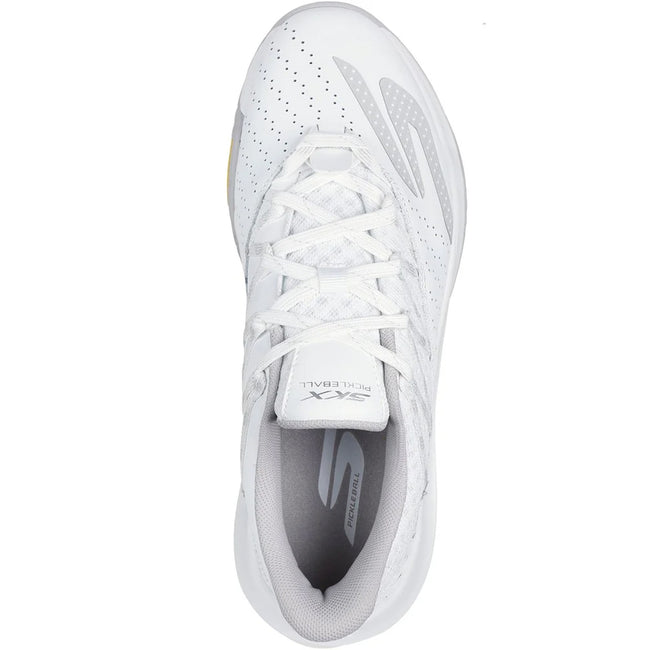 White - Pack Shot - Skechers Mens Viper Court Rally Leather Trainers