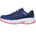 Navy-Orange - Lifestyle - Skechers Womens-Ladies Go Run Trail Altitude 2.0 Ravine Leather Trainers
