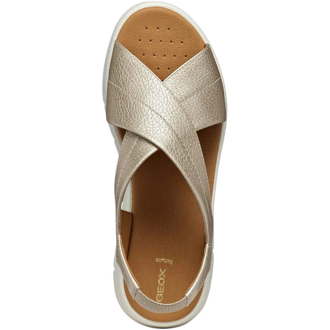 Light Gold - Lifestyle - Geox Womens-Ladies D Dandra 40 Sandals