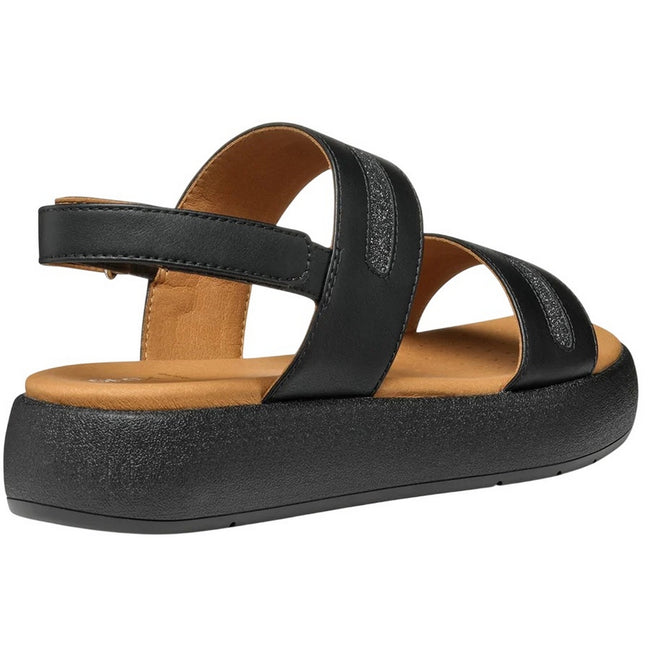Black - Back - Geox Womens-Ladies D Camalei Sandals