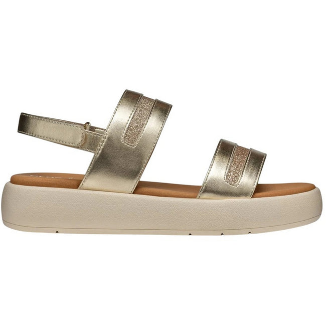 Light Gold - Side - Geox Womens-Ladies D Camalei Sandals