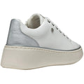 White-Silver - Back - Geox Womens-Ladies D Sunnetty Nubuck Trainers